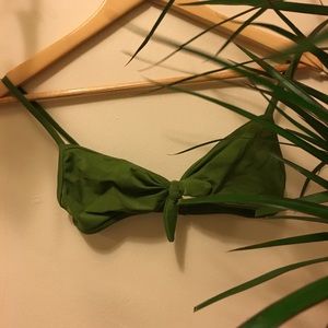 J Crew olive bikini top